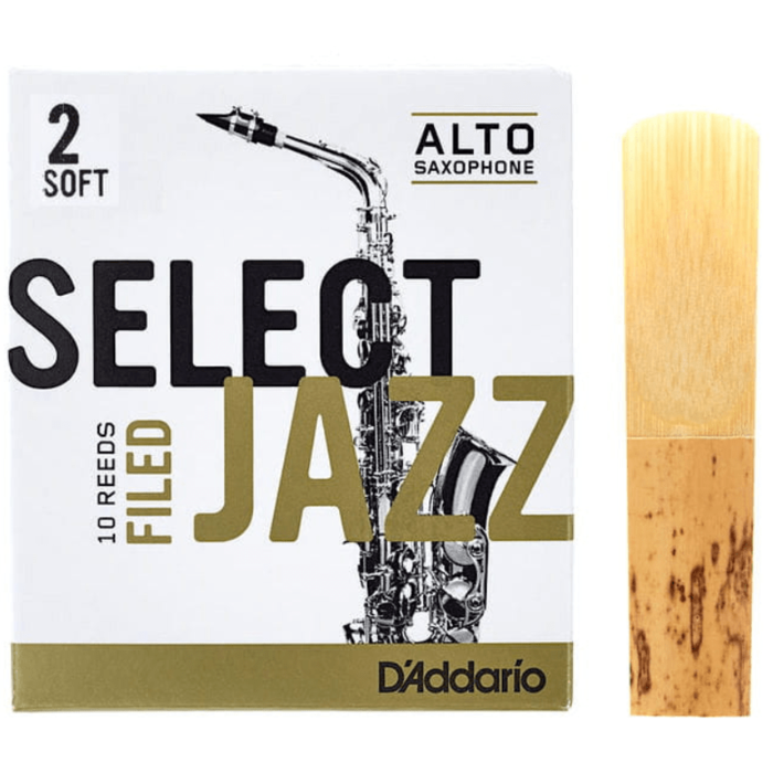 D'Addario Select Jazz Filed Alto Sax Reeds, 2S