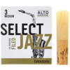 D'Addario Select Jazz Filed Alto Sax Reeds, 3M