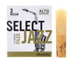D'Addario Select Jazz Filed Alto Sax Reeds, 3M