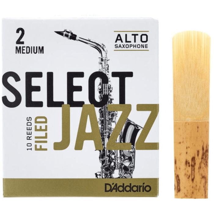D'Addario Select Jazz Filed Alto Sax Reeds, 2M