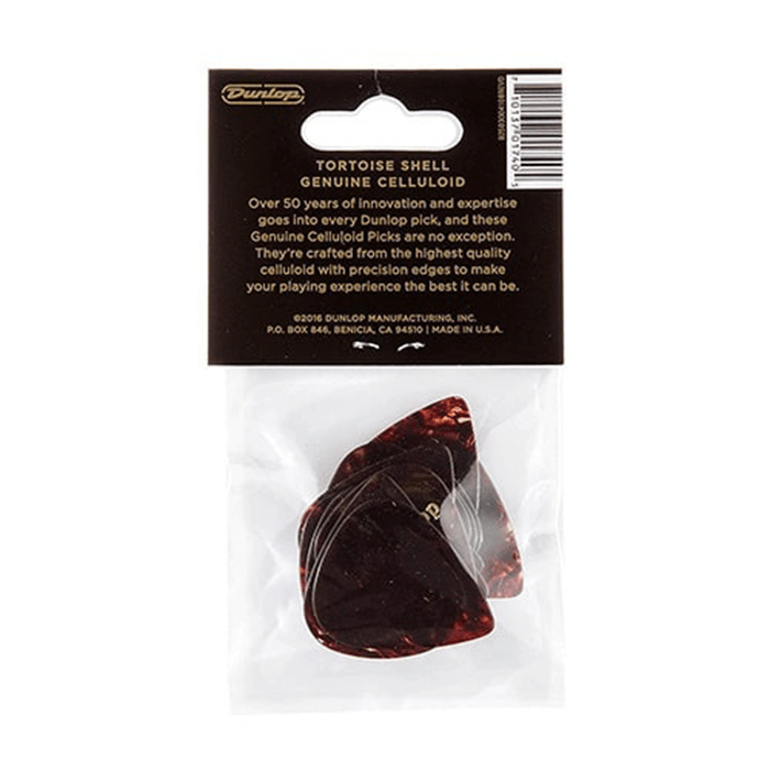 Dunlop 483P05Md Medium Tortoise Shell Celluloid Plex Pk