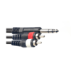 Stagg 1M/3FT Split MLD ST.PLUG 2RCAM