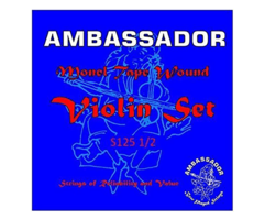 Ambassador Monel 99125 1/2 Violin Chrome Tape Violin Strings