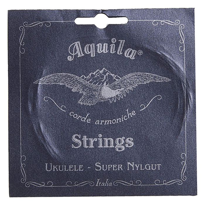 Aquila 255334 Super Nylgut Tenor Ukulele Strings High G (Black Pack)
