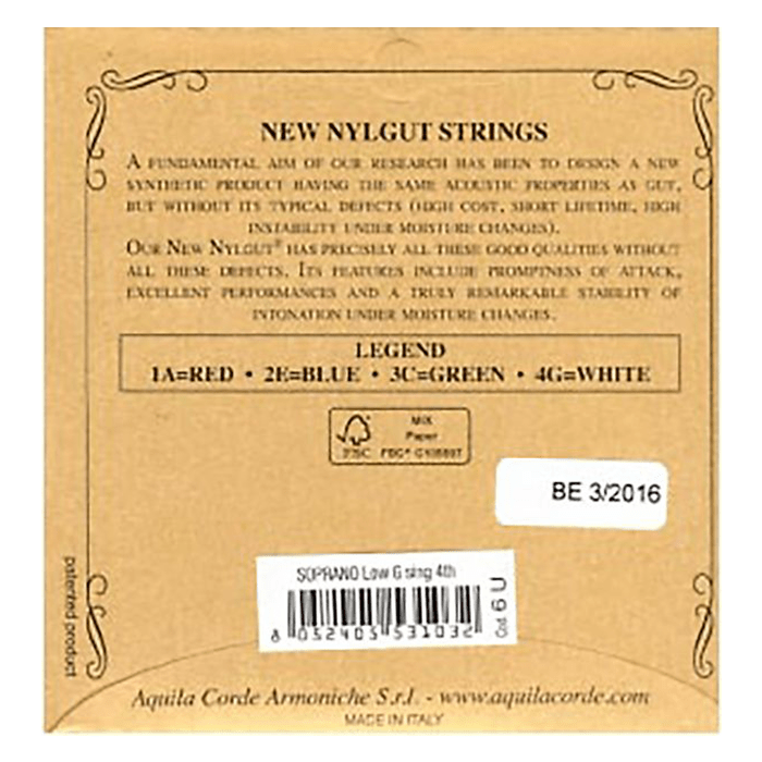 Aquila Soprano Uke 4th wound low G (6U)