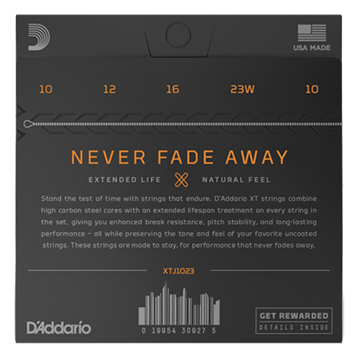 D'Addario XTJ1023 Banjo XT Nickel Plated Steel Medium Set