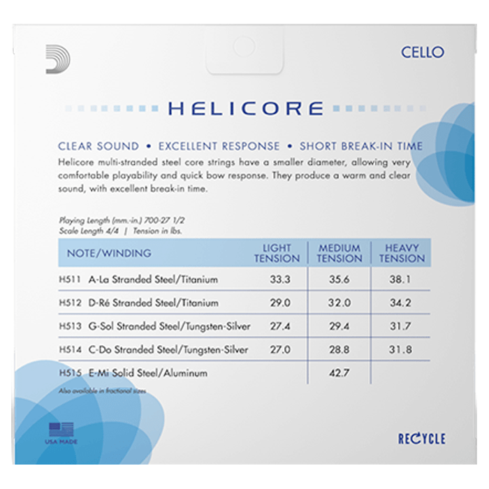 D'Addario H510 4/4M Cello Strings Set 4/4M