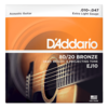 D'Addario EJ10 Extra Light Acoustic Guitar Strings Bronze