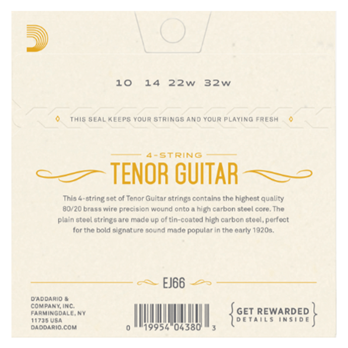 D'Addario EJ66 Tenor Guitar Strings