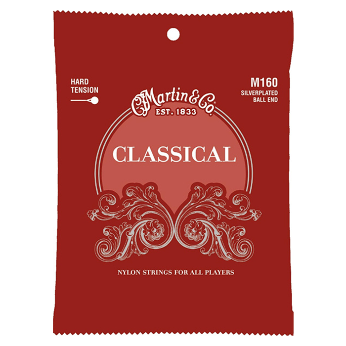 Martin M160 High Tension Classical Guitar Strings Silver Plated