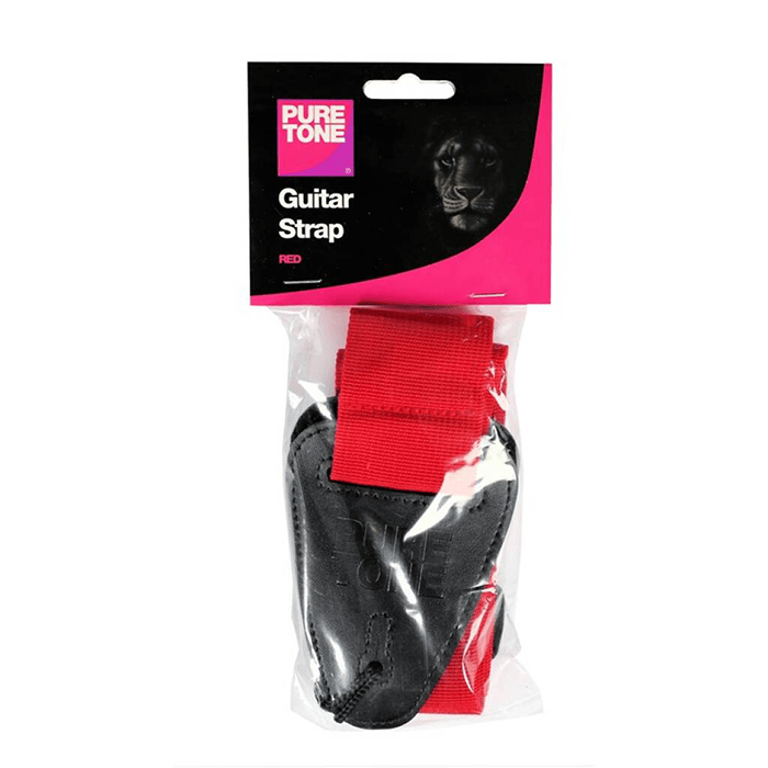 Pure Tone 2 Inch Nylon Guitar  Strap Red