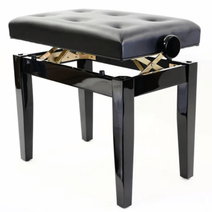 Prima Piano Stool Polished Ebony Black