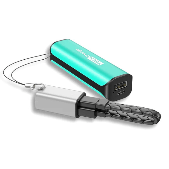 Tech Charge 3400 USB/Lightning Charger Turquoise