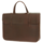 Leather Music Case  Embossed Logo - Brown