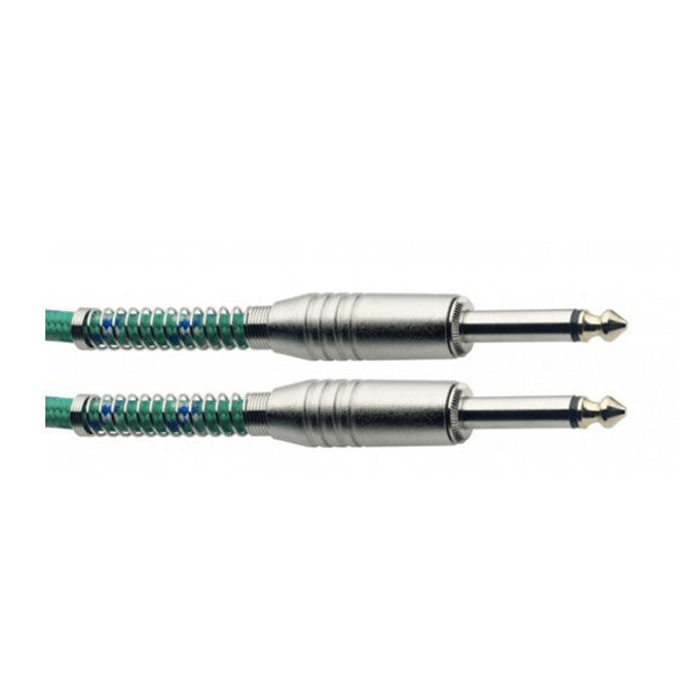 Stagg 6M/20FT  Vintweed Instrument Cable-Green