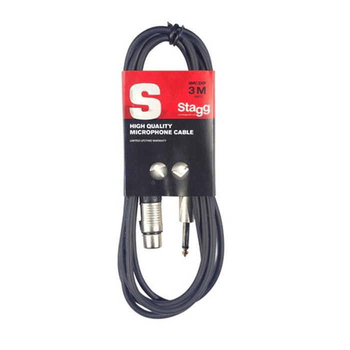 Stagg 3M/10FT Microphone Cable XLRf-XLRm