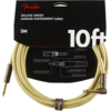 Fender Deluxe Series Instrument Cable 10'/3M Angled  Tweed