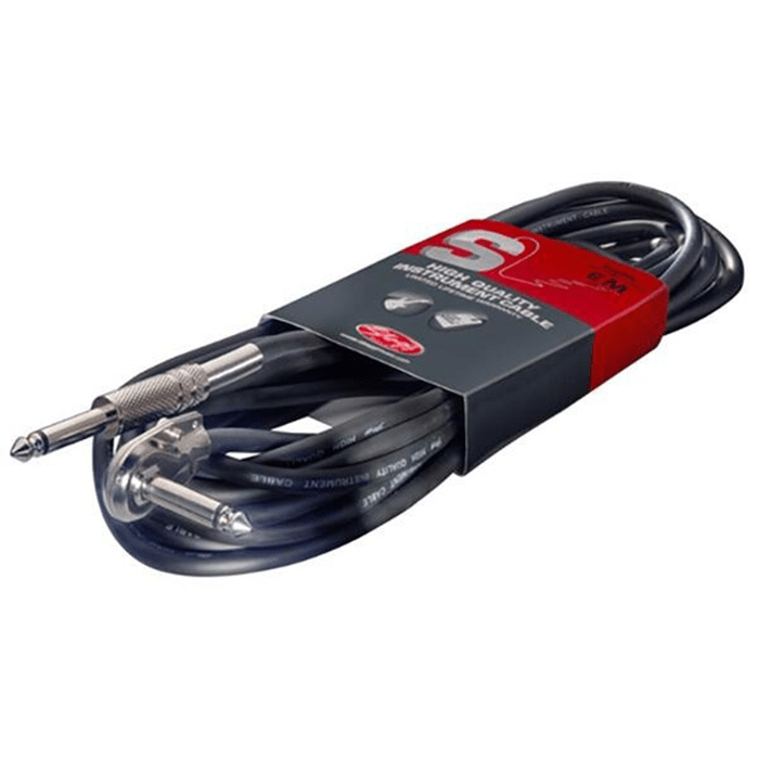 Stagg 6M/20FT Instrument  Cable Angled