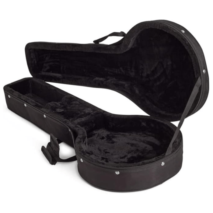 Koda 4 String Tenor Banjo Foam Black Case, 7Mm Black Plush Interior