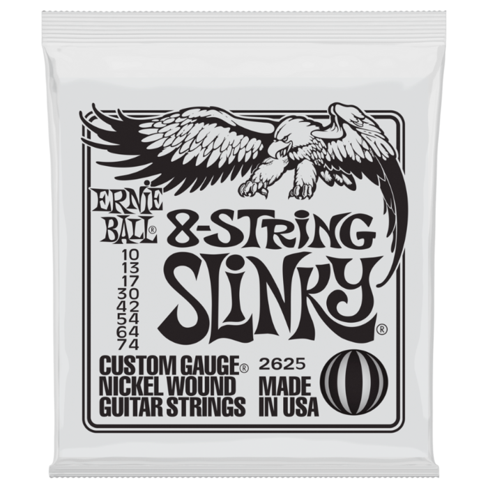 Ernie Ball 2625 8 String Electric Guitar Strings