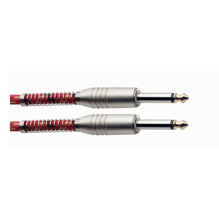 Stagg 6M/20FT Vintweed Instrument Cable-Red