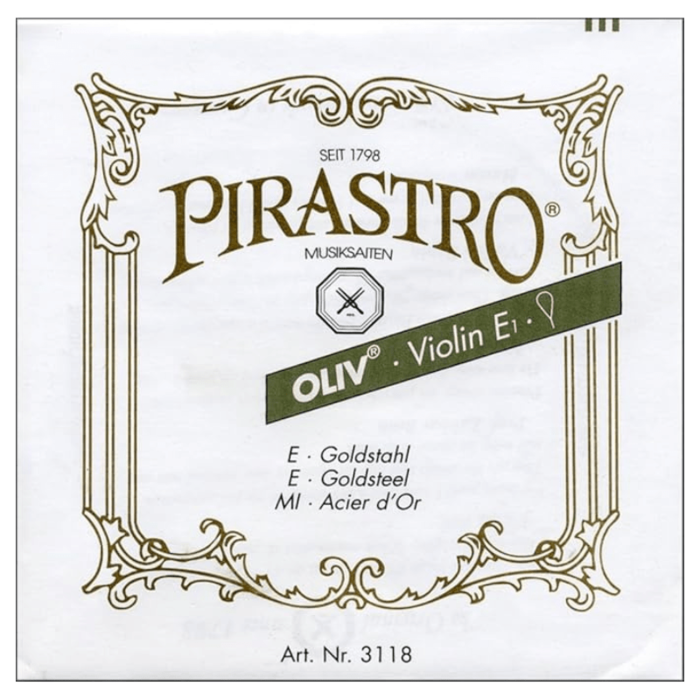 Pirastro Oliv Violin E String, Loop End, Medium