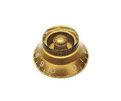 Boston Transparent Guitar Knob Gold