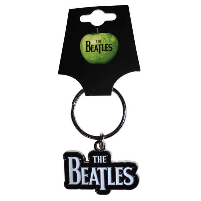 Beatles Keychain Drop T Logo White