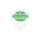 Ireland Plastic Plectrum Green On White Medium Gauge