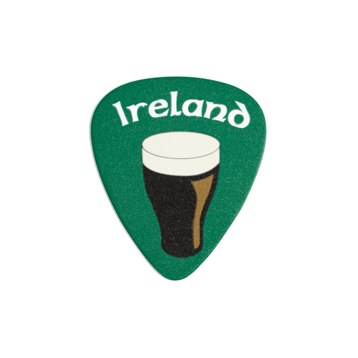 Ireland Pint Plastic Plectrum Green Medium Gauge