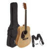 Koda 4/4 Left Handed Acoustic Guitar Pack - Natural