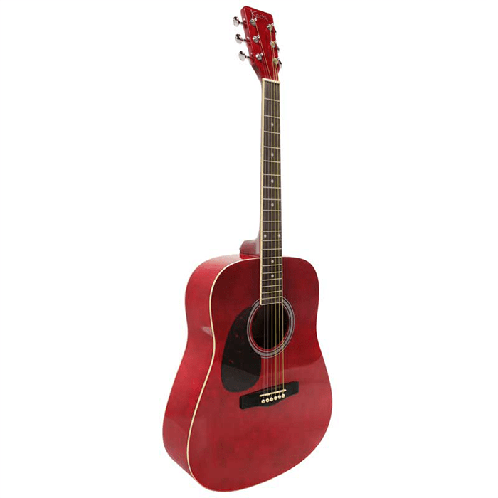 Koda 4/4 Left Handed Acoustic Guitar Pack - Red