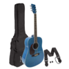Koda 4/4 Left Handed Acoustic Guitar Pack - Blue