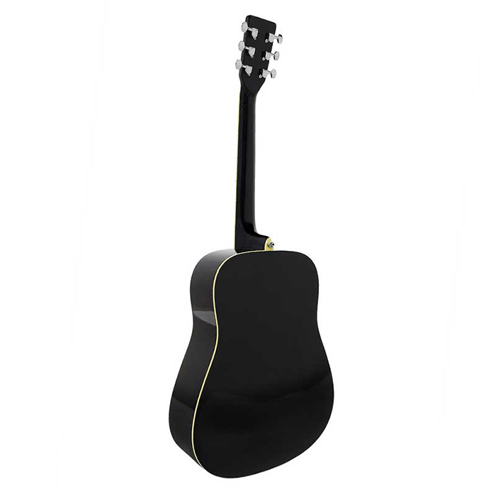 Koda 4/4 Left Handed Acoustic Guitar Pack - Black