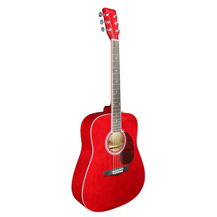 Koda 4/4 Acoustic Guitar Pack - Red