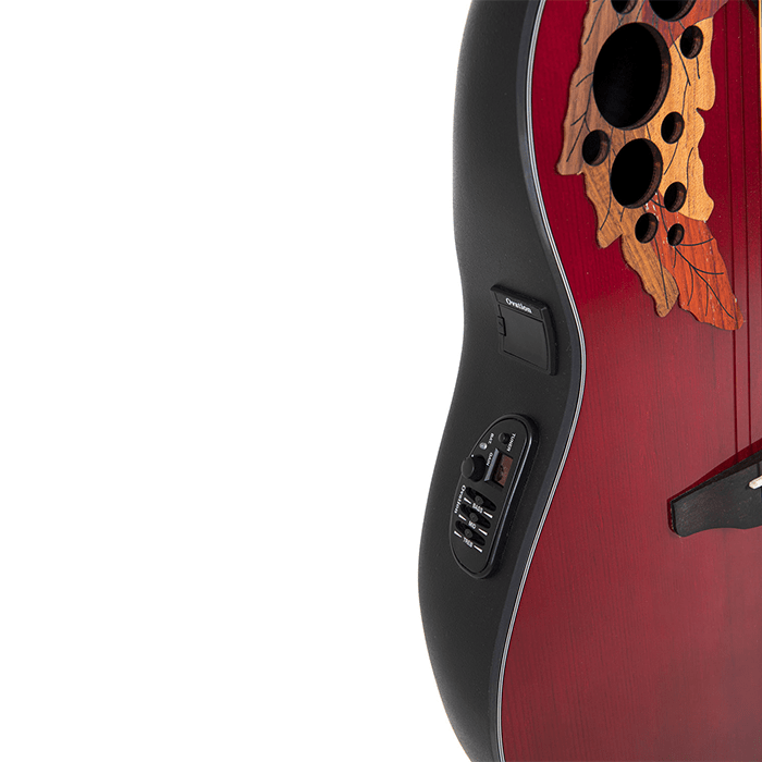 Ovation CE44-RR-G Celebrity Elite Ruby Red Electro Acoustic Guitar