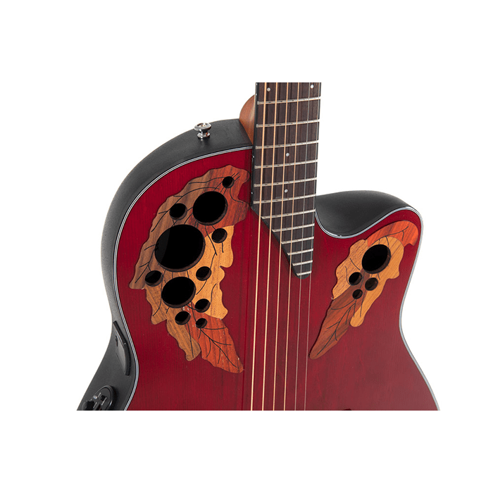 Ovation CE44-RR-G Celebrity Elite Ruby Red Electro Acoustic Guitar