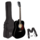 4/4 Acoustic Guitar Pack - Black
