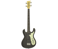 Aria DMB206 Bass Guitar, Maple Neck, Rosewood Fingerboard, Wilkinson Tailpiece, Black