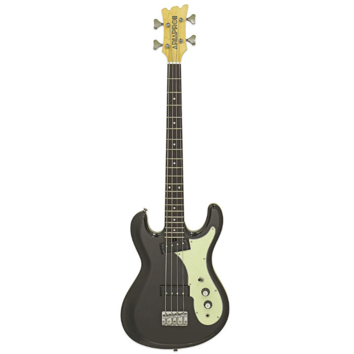 Aria DMB206 Bass Guitar, Maple Neck, Rosewood Fingerboard, Wilkinson Tailpiece, Black