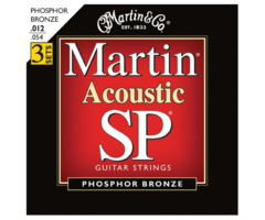 Martin MSP4100PK3 3 Pack Acoustic Guitar Strings Phosphor Bronze