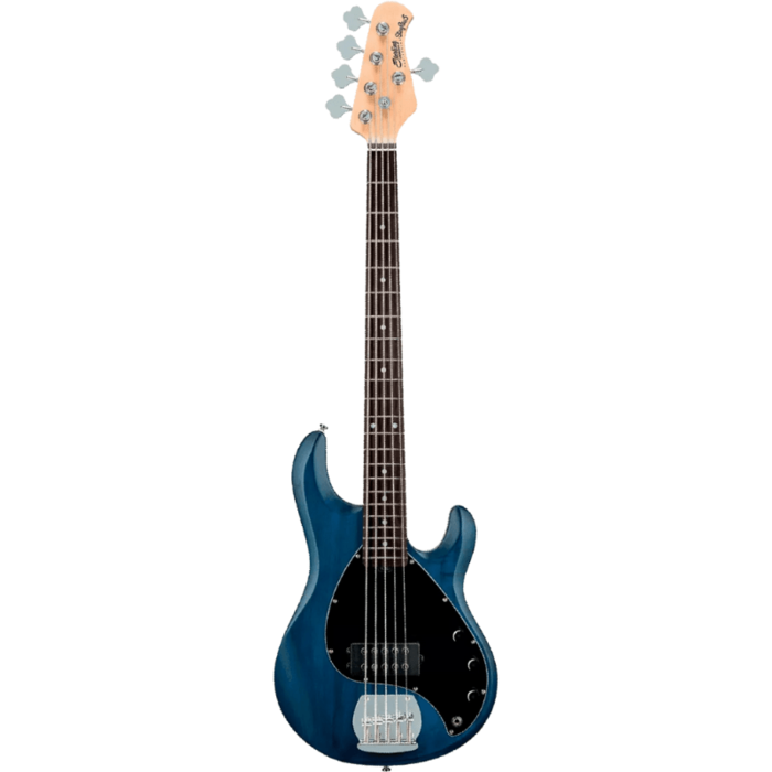 Sterling Sub Ray 5 Trans Blue Satin 5-String R/W F/B M/N
