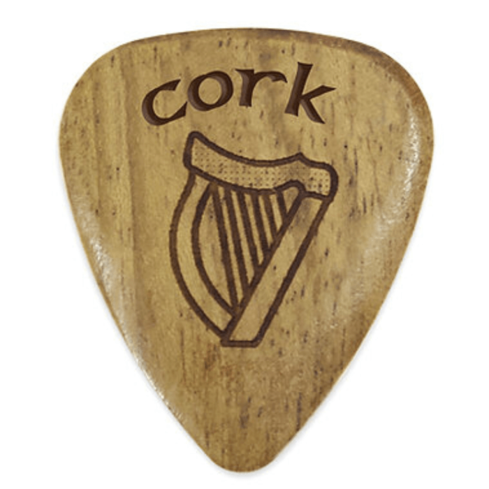 Cork Harp Wooden Plectrum