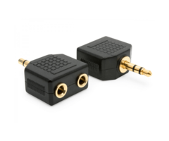 QTX 3.5mm Plug - 2 x 3.5mm Sockets