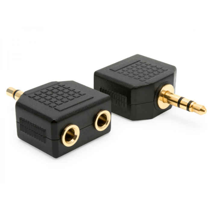 QTX 3.5mm Plug - 2 x 3.5mm Sockets