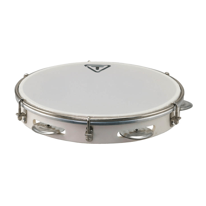 10' ABS Pandeiro - White