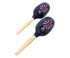 Club Salsa Maracas Wood Blue