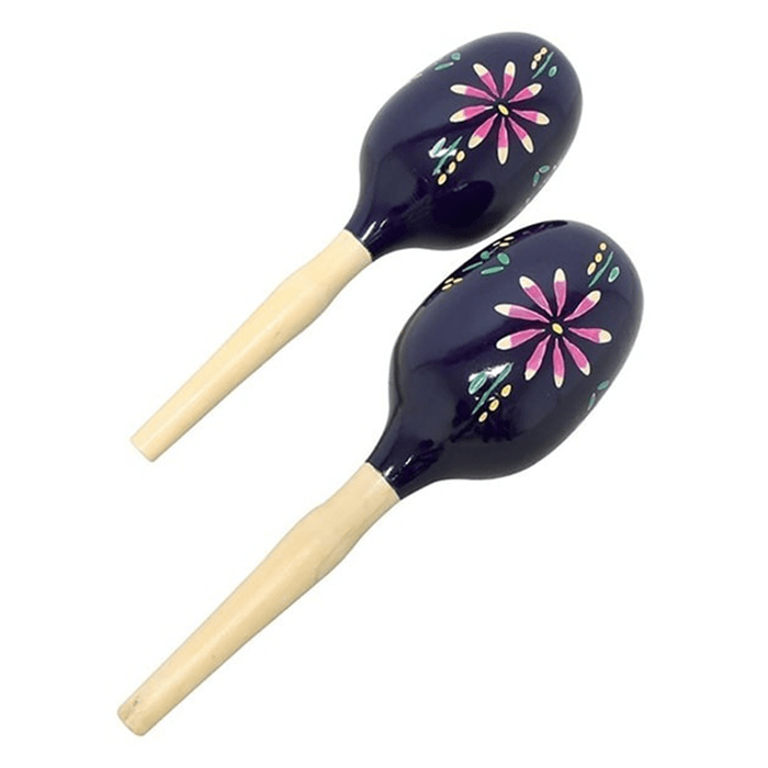 Club Salsa Maracas Wood Blue