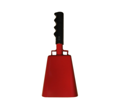 Cowbell With Handle 3.5" Red