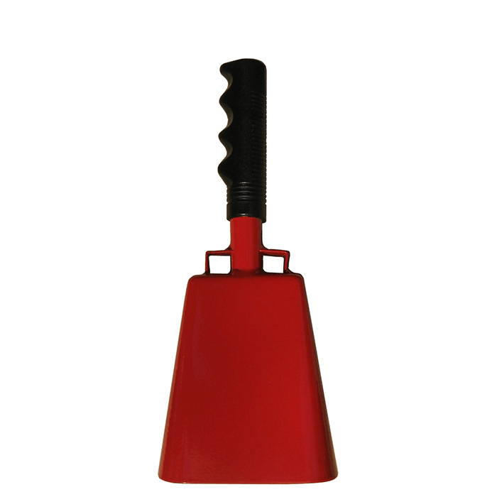 Cowbell With Handle 3.5" Red